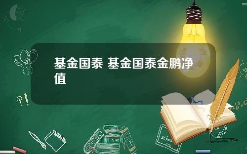 基金国泰 基金国泰金鹏净值
