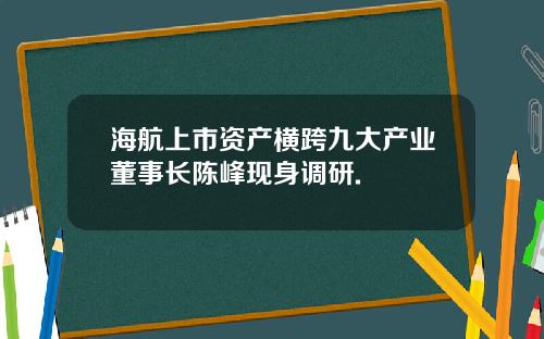 海航上市资产横跨九大产业董事长陈峰现身调研.