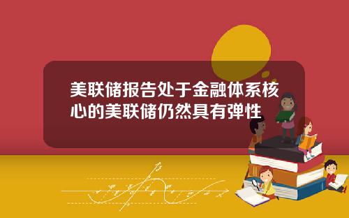 美联储报告处于金融体系核心的美联储仍然具有弹性