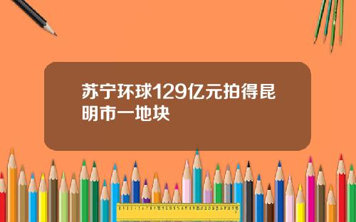 苏宁环球129亿元拍得昆明市一地块