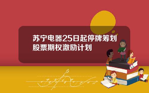 苏宁电器25日起停牌筹划股票期权激励计划