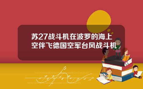 苏27战斗机在波罗的海上空伴飞德国空军台风战斗机