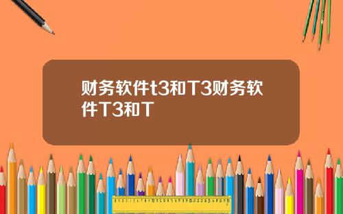 财务软件t3和T3财务软件T3和T