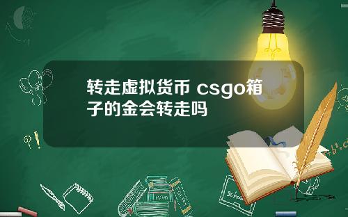 转走虚拟货币 csgo箱子的金会转走吗