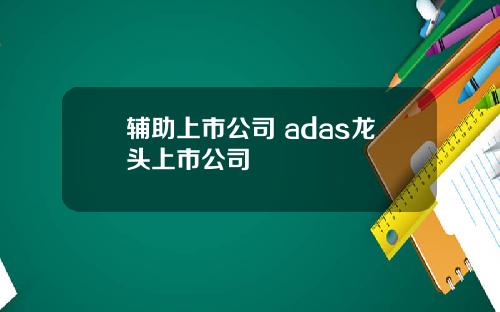 辅助上市公司 adas龙头上市公司