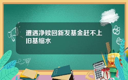 遭遇净赎回新发基金赶不上旧基缩水