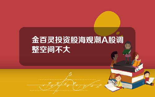 金百灵投资股海观潮A股调整空间不大