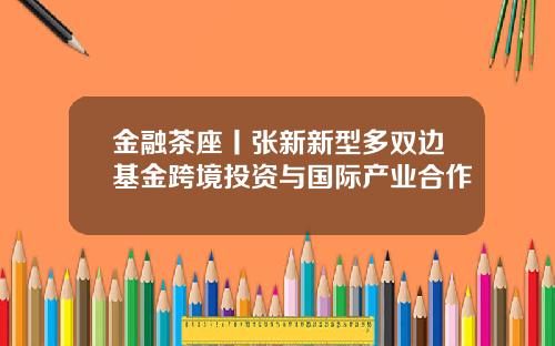 金融茶座丨张新新型多双边基金跨境投资与国际产业合作