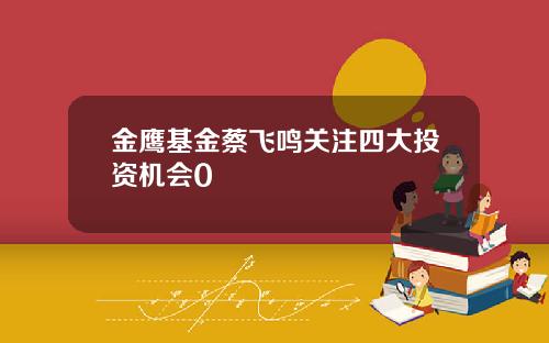 金鹰基金蔡飞鸣关注四大投资机会0