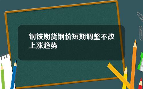 钢铁期货钢价短期调整不改上涨趋势