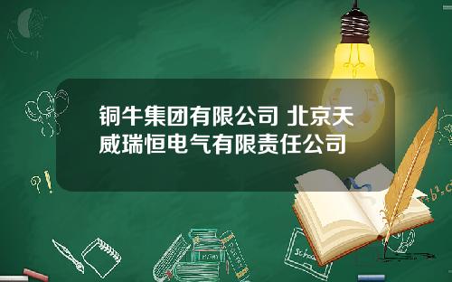 铜牛集团有限公司 北京天威瑞恒电气有限责任公司