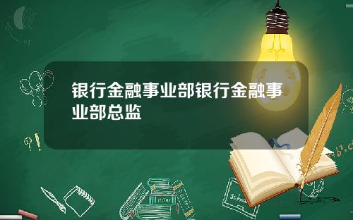 银行金融事业部银行金融事业部总监