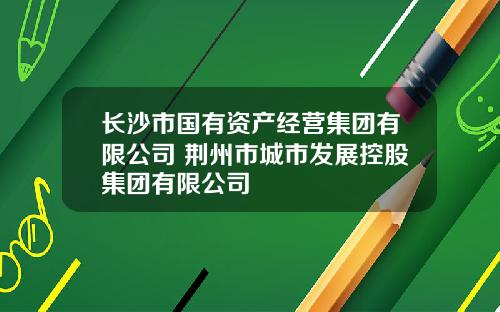 长沙市国有资产经营集团有限公司 荆州市城市发展控股集团有限公司