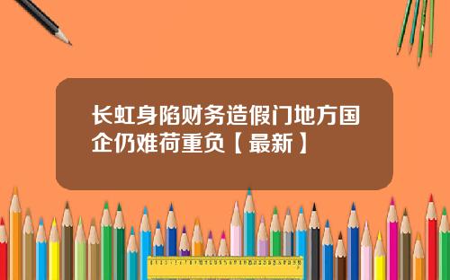 长虹身陷财务造假门地方国企仍难荷重负【最新】