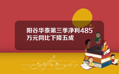 阳谷华泰第三季净利485万元同比下降五成