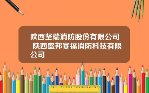 陕西坚瑞消防股份有限公司 陕西盛邦赛福消防科技有限公司