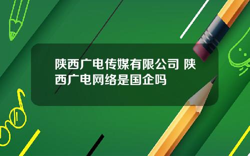 陕西广电传媒有限公司 陕西广电网络是国企吗