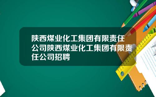 陕西煤业化工集团有限责任公司陕西煤业化工集团有限责任公司招聘