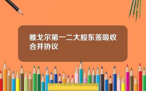 雅戈尔第一二大股东签吸收合并协议