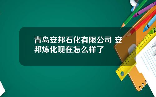 青岛安邦石化有限公司 安邦炼化现在怎么样了