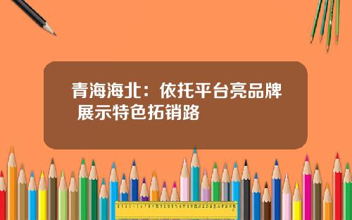 青海海北：依托平台亮品牌 展示特色拓销路