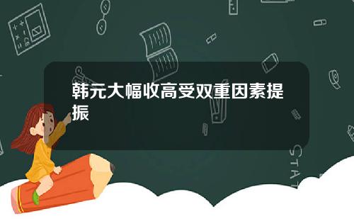 韩元大幅收高受双重因素提振