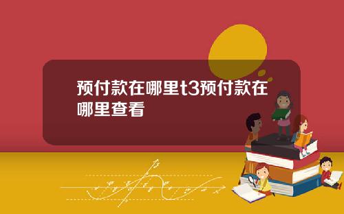 预付款在哪里t3预付款在哪里查看