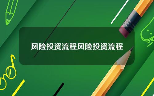 风险投资流程风险投资流程