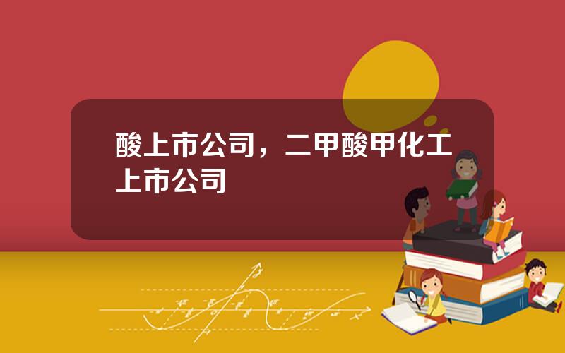 酸上市公司，二甲酸甲化工上市公司