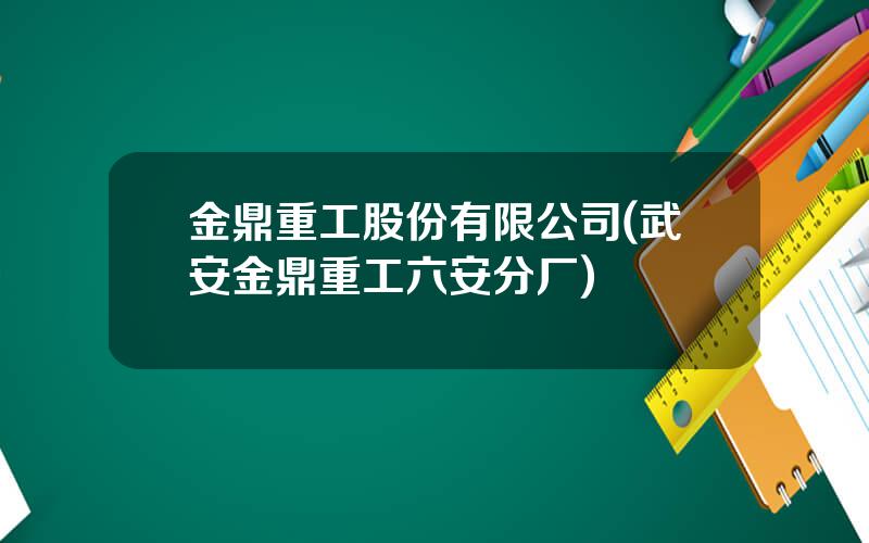 金鼎重工股份有限公司(武安金鼎重工六安分厂)
