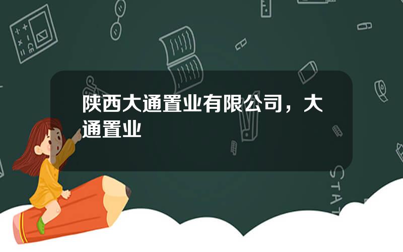 陕西大通置业有限公司，大通置业