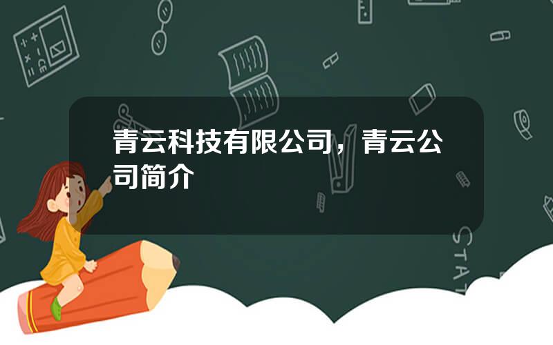 青云科技有限公司，青云公司简介